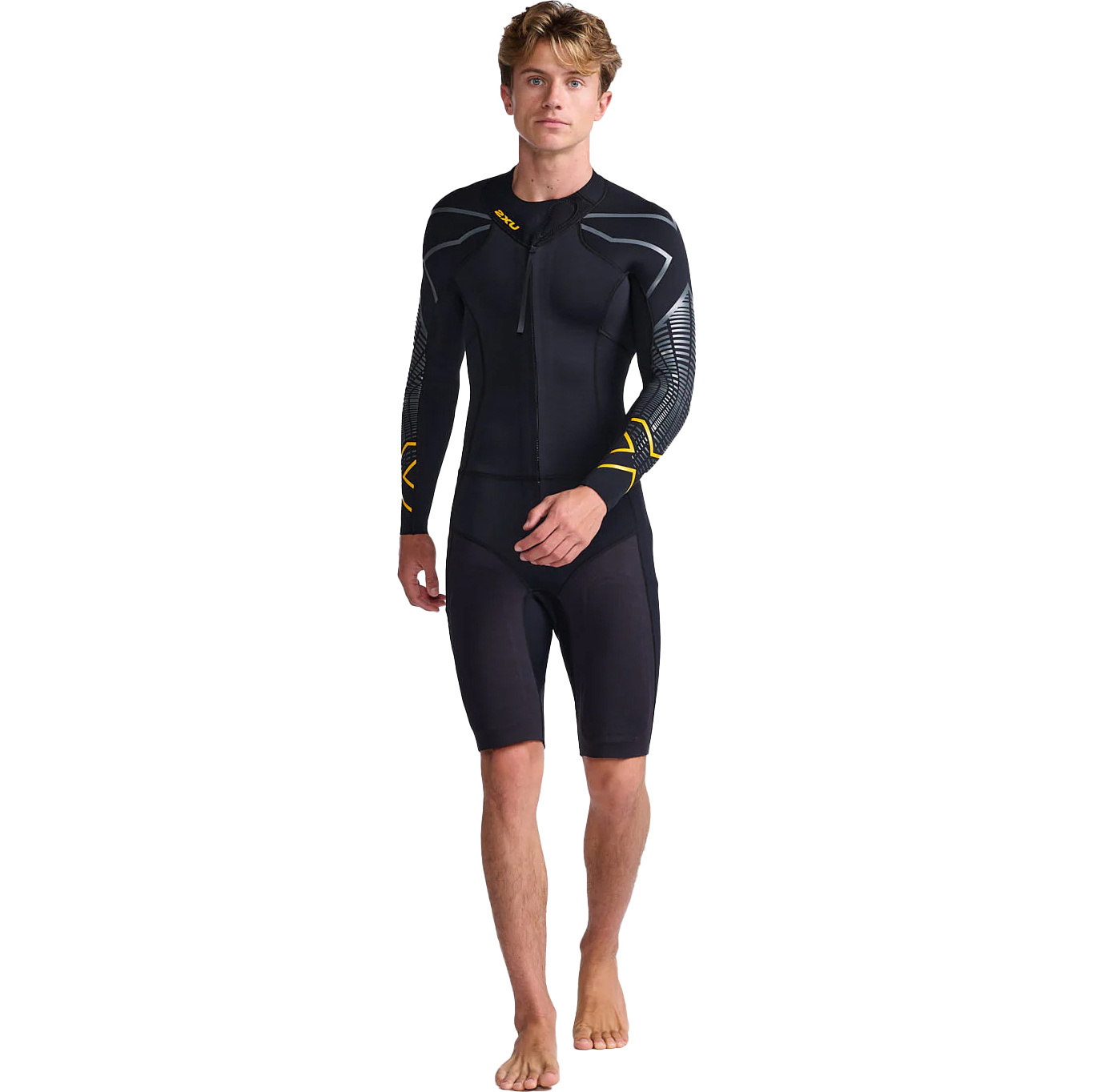 2026 2XU Mens Propel Swim Run Wetsuit MW5479c - Black / Ambition